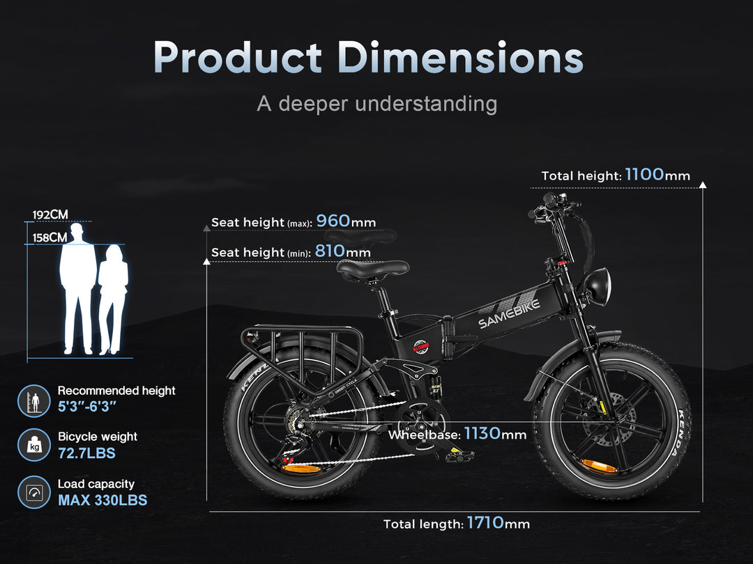 Samebike RS-A02 Off Road Electric Bike 1200W