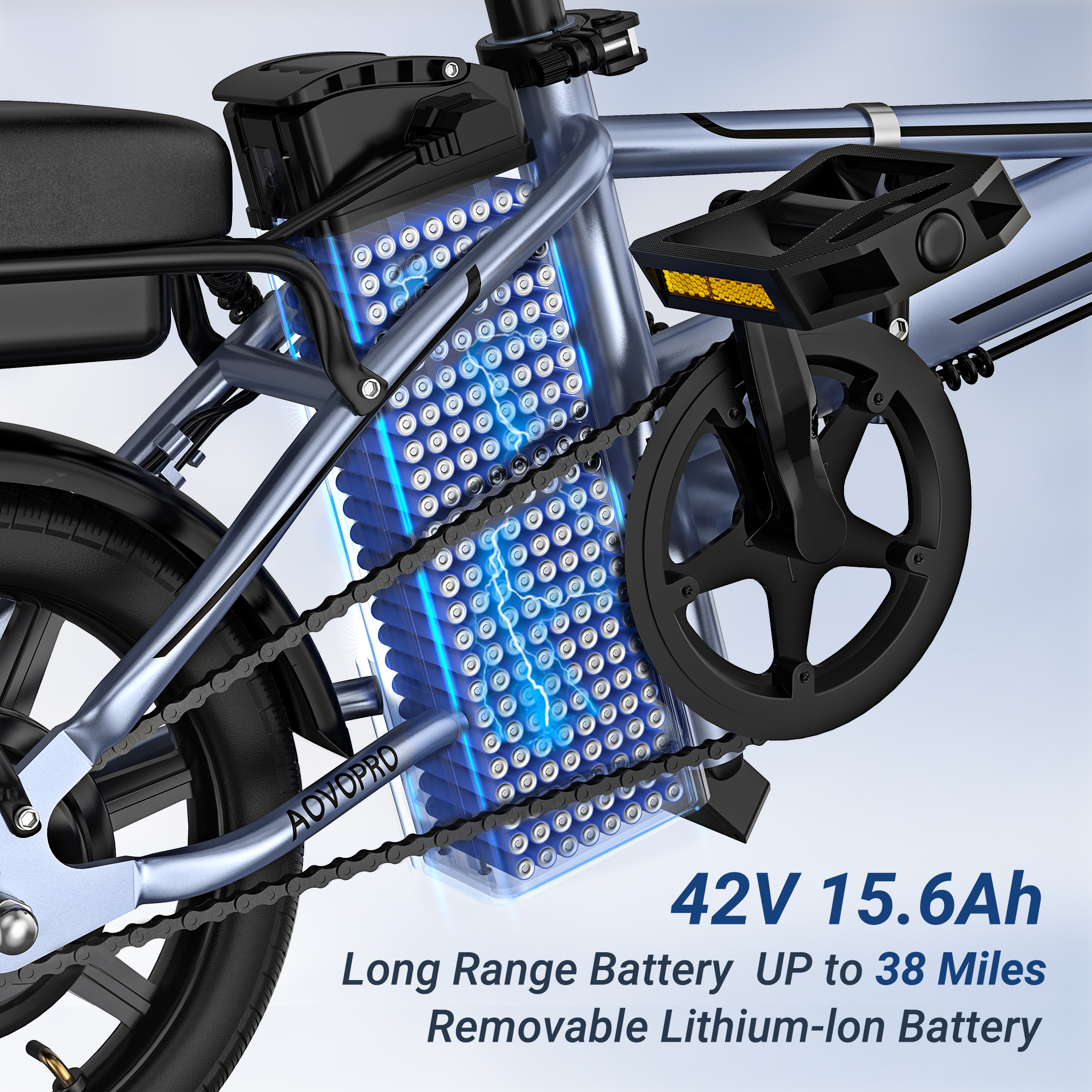 AOVOPRO EB60 Electric Bike 15Ah 450W