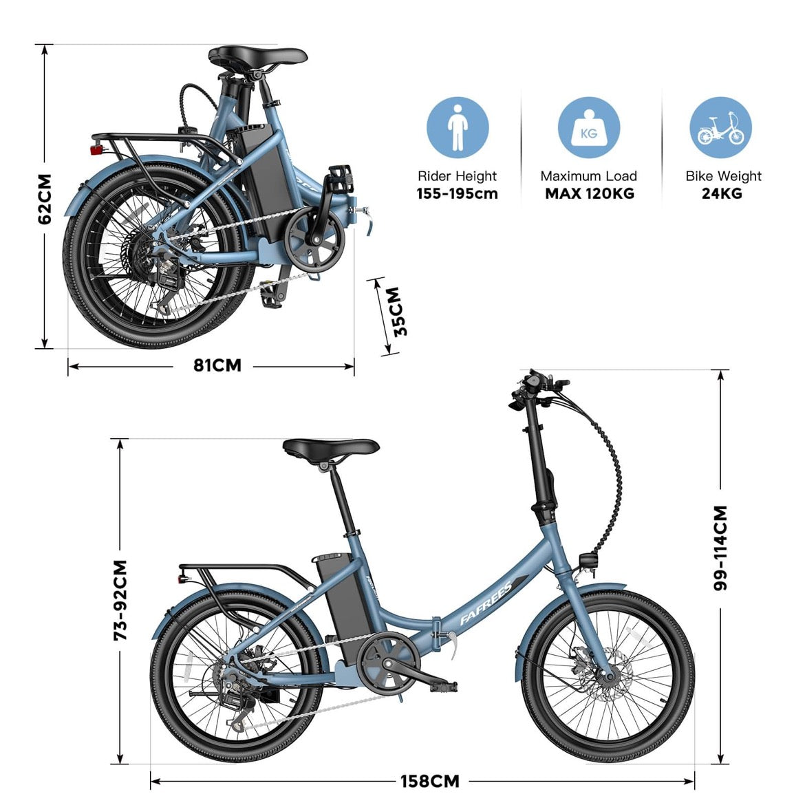 Fafrees F20 LIGHT 16.75Ah Electric Bike